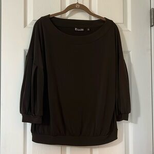 NY & Co 7Ave Design Studio Women's Brown top size medium